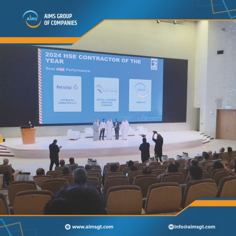 AIMS Recognised as 'Best HSE Contractor of the Year 2024' by ADNOC Group